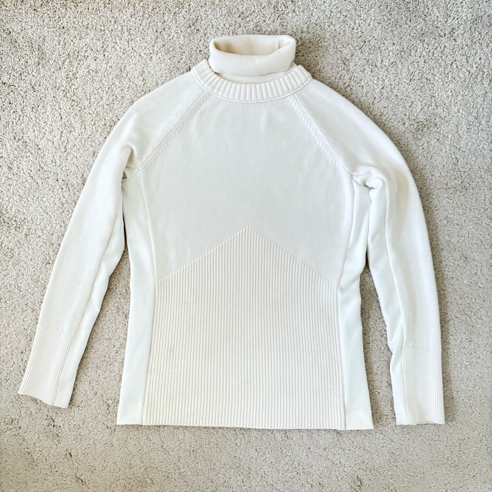 Athleta Women’s Cream Turtleneck Sweater